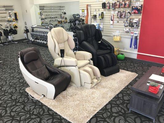 The most comfortable massage chairs at the best prices at Johnson Fitness & Wellness in Ankeny, IA