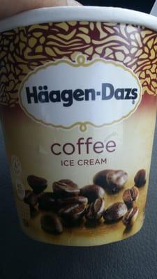 They have Häagen-Dazs ice cream in coffee flavor here! Yay