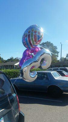 Balloons for the birthday girl