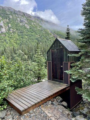 Outhouse on the way to the Laughton Glacier