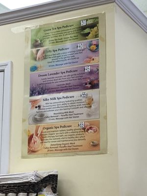 Pedicure spa list