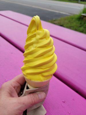 Lemon custard cone