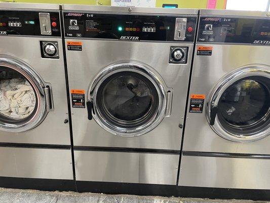 Washer machines are perfect size. Different sizes available.