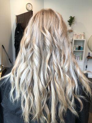 Blonde highlights