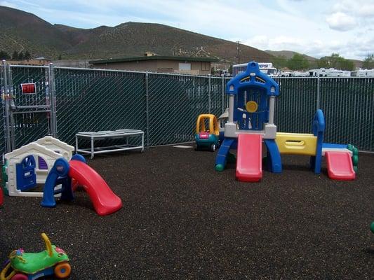 Playground with foam/ rubber ground