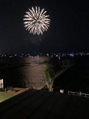 Fireworks on the water every Friday in July