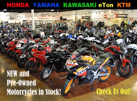 No matter what style motorcycle you are looking for ..we HAVE IT!