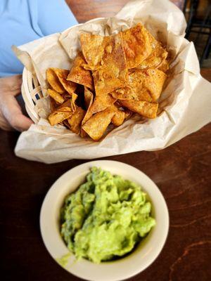 Fresh guacamole and house made chips