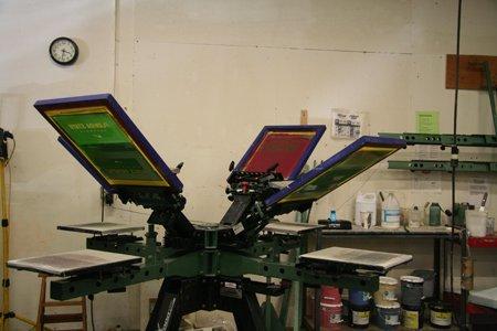 Custom screen printing all done in house.