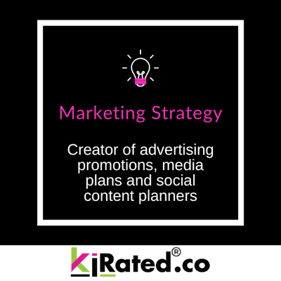 We offer marketing strategy...We create promotions, media plans, and social media content planners.