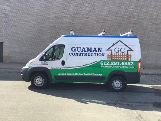 Guaman Construction Work Van