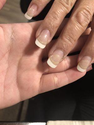 7 weeks strong! none of the nails have fallen off or chipped. Shawn does an amazing job and he's very kind! love this place so much