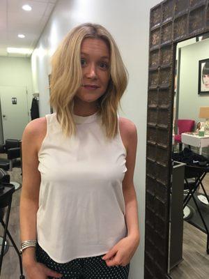 Extensions in front only, for inverted bob haircut KRISTEN MCCOY