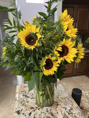 Sunflowers for Valentine's Day!