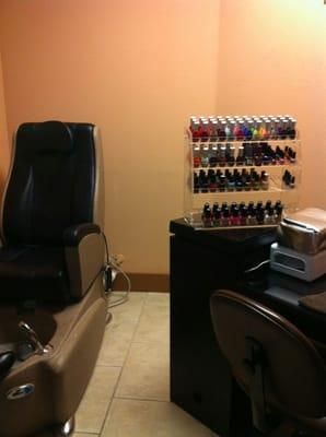 Two pedicure options available. Natural nails and enhancements