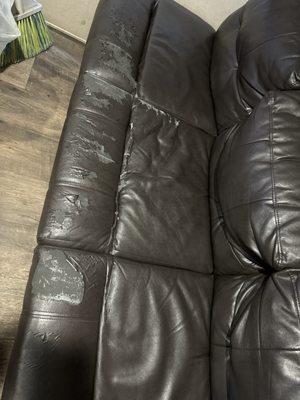 Sofa bed peeling