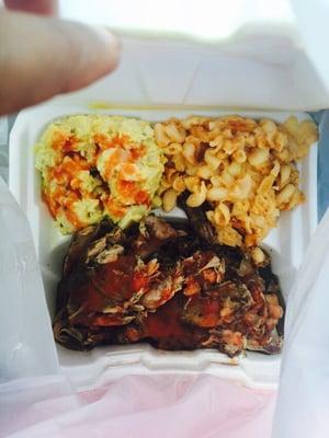 OMG. #JerkChicken. #PotatoSalad. #Mac&Cheese. #Heaven.