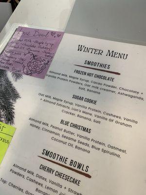 Winter specials