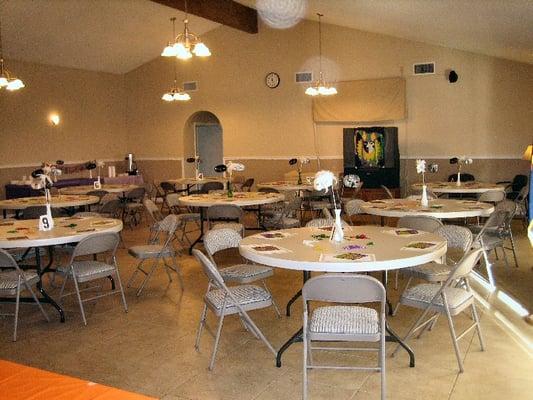 Main Hall Decorated for a Party