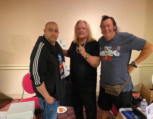 Just another work day! Greg the Hammer Valentine and the Honky Tonk Man!