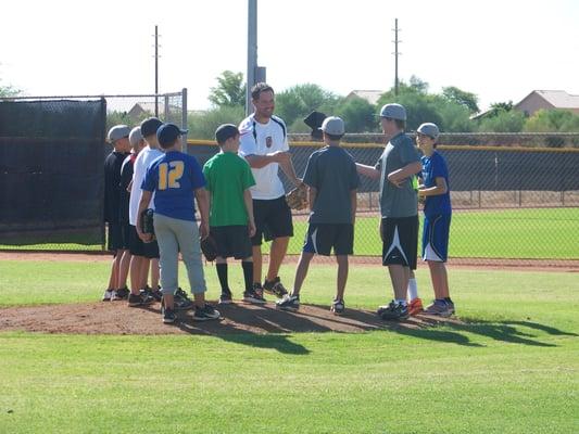 It's All In The Game employs professional coaches and has use of the fields at the Peoria Sports Complex.