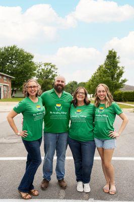 Staff photo, May 2024
Karli, Gabe, Tammy, Cece 
(L-R)