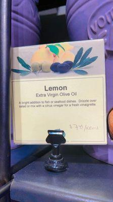 Lemon olive oil