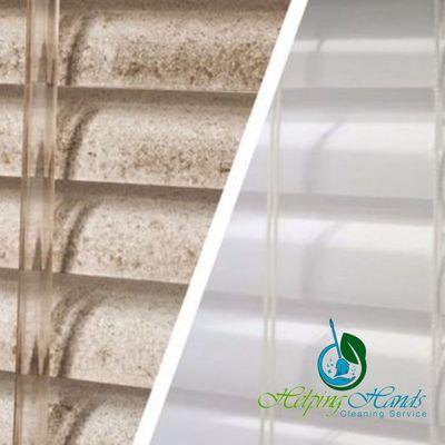 If you let your blinds go too long without maintaining them you will need to have a detailed hand wiping on them and we can help you!