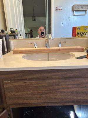 Fixed and installed new sink