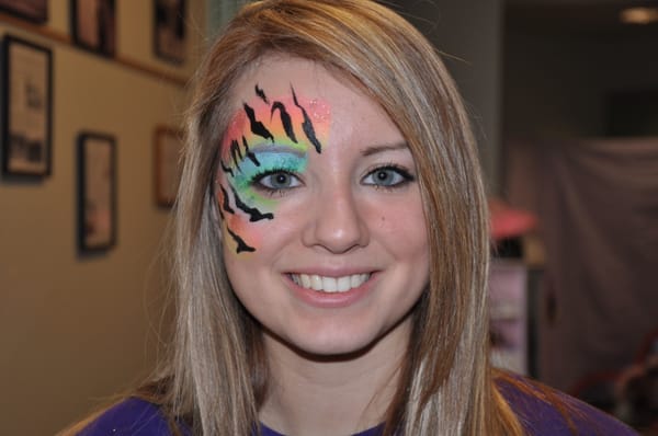 Neon Tiger Eye, by Face Fantasy Face Painting, Red Lion, PA