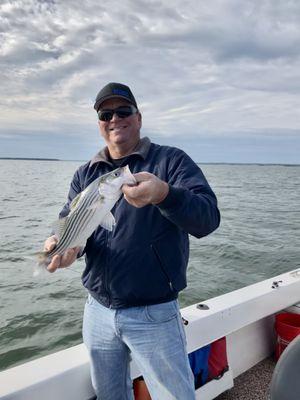 Hubster with one of his Stripers!