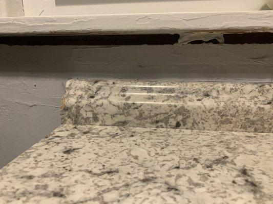 Counter top garbage  workmanship