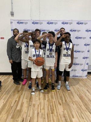 14U Won the Oakland Soldier's Spring Hoops Tournament 2019!