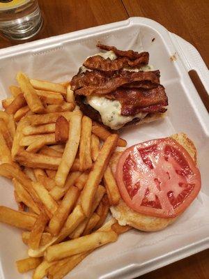 Bacon bleu burger