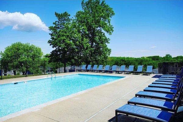 Sparkling clear outdoor pool that's open almost year round.