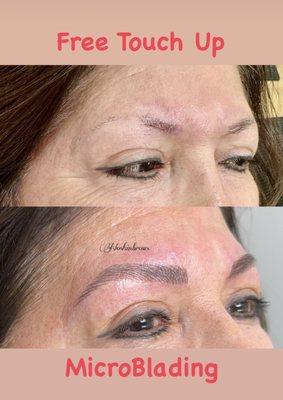 MicroBlading. Free touch up