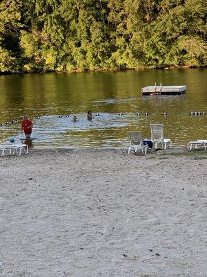 Beautiful waterfront for swimming, kayaking, and canoeing.