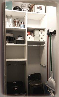 Utility closet.