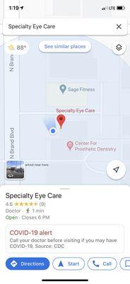 Specialty Eye Care -- 1146 North Brand Boulevard, Glendale, CA., 91202