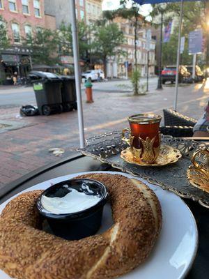 Simit Bread, Turkish Tea