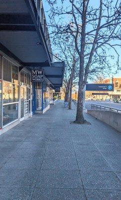 MW Soapworks is conveniently located below the Commercial Street Parking Garage in Downtown Bellingham. Located next to the entrance ramp.