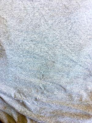 spots on shirt returned from Suntown