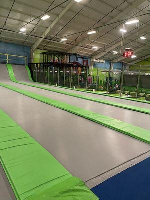 Indoor trampoline park