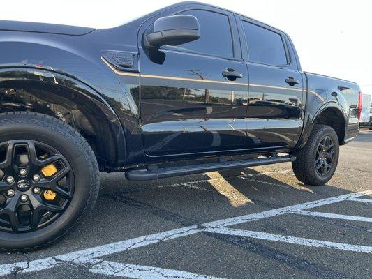 Custom brake caliper paint on a '23 Ford Ranger!!