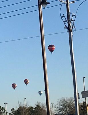 Hot air balloons