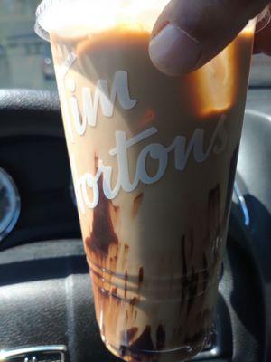 Large mocha iced coffee