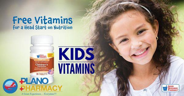 Free Vitamins available 
Call 972 403 9000 for more details