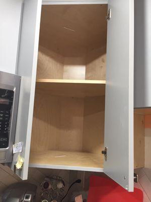 Corner cabinet that was not designed correctly by Junior Daros and wouldn't open correctly.