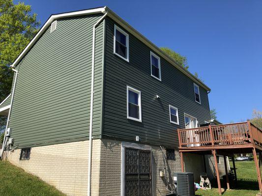 Final Result of siding installation