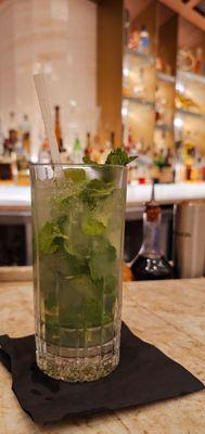 A refreshing, hand crafted, and freshly muddled mojito